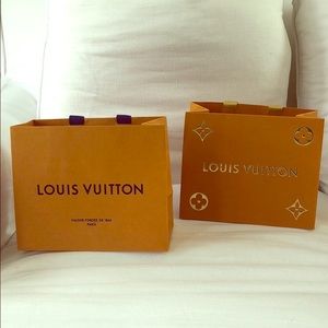 Set of 2 small LOUIS VUITTON shopping bags